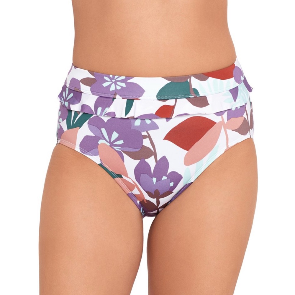 NWT Time and Tru High Waist Bikini Bottom